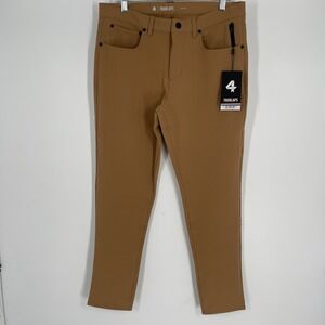 Fourlaps Radius Pants Mens‎ 32x30 Tan Brown Recycled Performance 5-Pocket New